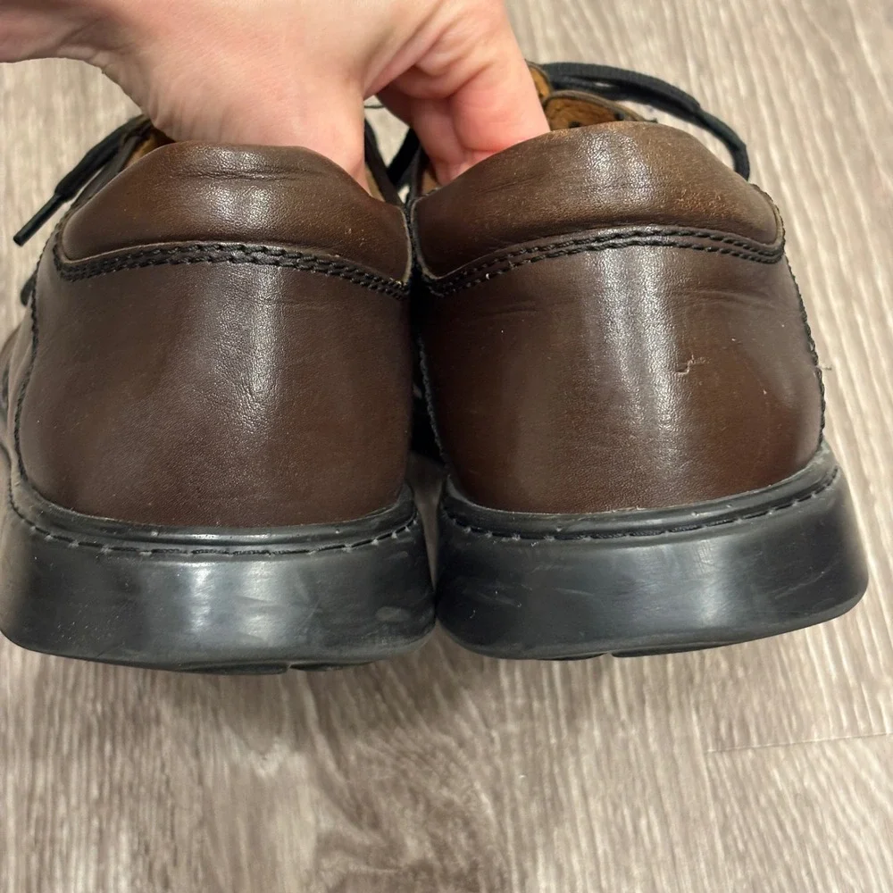Betula by Birkenstock Mens Brown Leather Lace Up Oxford Shoes 10-10.5 Gorpcore